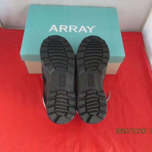 Array Mazie Lace-Up Round Toe Ankle Boots $110 - US Size 6 - Black - 1399 - Picture 8 of 11